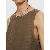 Striped Texture Combined Vest